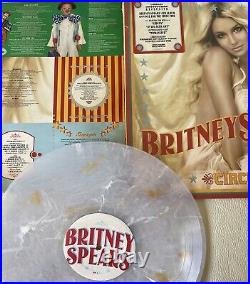 Britney Spears Circus Ltd Ed UO Clear withGold & White Swirl vinyl LP? SEALED