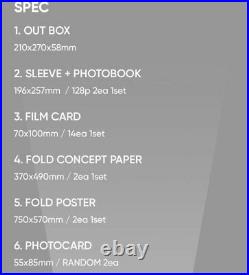 Bts Map Of The Soul One Concept Photo Book Special Set Full Package+gift Sealed