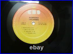 CARLOS SANTANA WELCOME RARE LP RECORD vinyl INDIA INDIAN ex