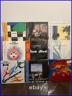 CASIOPEA / Lot of 9 Vinyls / OBI LP RECORDS / Japanese Fusion Jazz