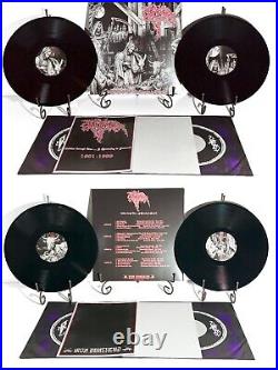 CRUCIFIER Coffins Through Time / Sulfur /Prayers / Led Astray 4x LP Black Vinyl