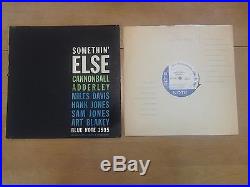 Cannonball Adderley, Miles Davis, Somethin Else, BLUE NOTE 1595, W63RD, Vinyl Jazz LP