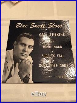 Carl Perkins, Sun EP 115, Carl Sings Blue Suede Shoes, Movie Magg Ex+ Beauty