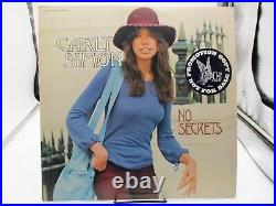 Carly Simon No Secrets LP Record White Label Promo NM c VG+ Ultrasonic Clean