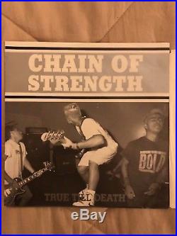 Chain of strength True Till Death Silver Sleeve 7 Warzone NYHC youth of today