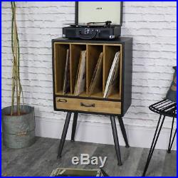 Classic retro vintage vinyl record storage filing cabinet rustic chic furniture