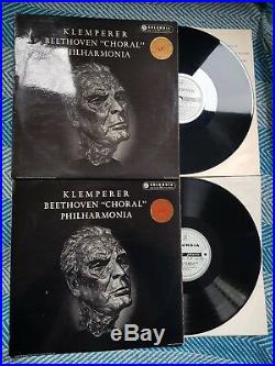 Columbia Sax 2276/77 B/s Klemperer Beethoven Choral Symphony No. 9 2 Lp Nm