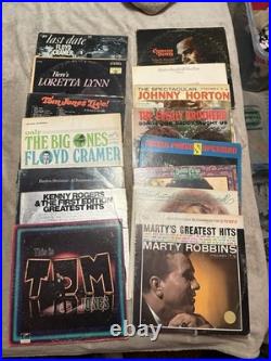 Country music vinyl records