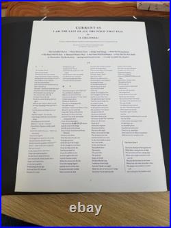 Current 93 3LP Vinyl I Am The Last Of All The Field That Fell Neofolk Rock Black