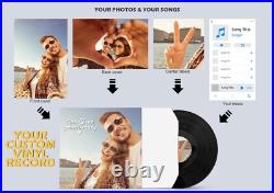 Custom 12 Vinyl Record Handcrafted with Your Music and Artwork