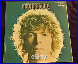 DAVID BOWIE 1969 MAN OF WORDS/MAN OF MUSIC VINYL RECORD NM COND COVER VG+ COND