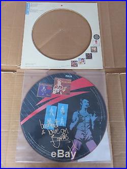 DAVID BOWIE VERY RARE COMPLETE ORIGINAL UK 1984 BIOPIC 5 x PICTURE DISC LP SET