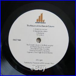 DURUTTI COLUMN The Return Of The. UK vinyl LP in sandpaper sleeve Factory