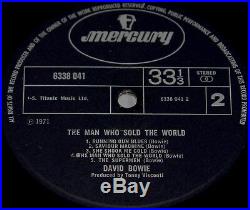 David Bowie Man Who Sold The World Uk Mercury Lp Dress Drag Cover 1/1 1st Press