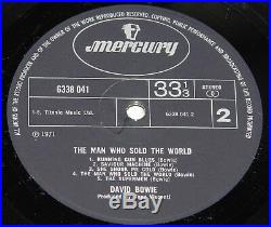 David Bowie Man Who Sold The World Uk Mercury Lp Dress Drag Cover 1971 Press