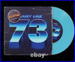 Def Leppard JUST LIKE 73 EXCLUSIVE BLUE VINYL 7 w SIGNED INSERT PRESALE