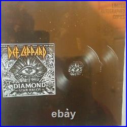 Def leppard signed lithograph picture diamond star halos lp autographed real new