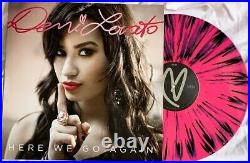 Demi Lovato Here We Go Again (LP) Ltd Black Splattered Pink Vinyl Ships Now