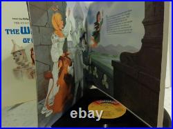 Disneyland Wizard of Oz Baum 3957 book attached to album record lot 1969