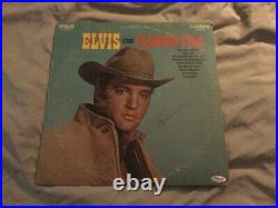 ELVIS PRESLEY bundle Autographed COA vinyl records