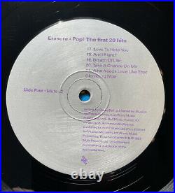 ERASURE Pop! The First 20 Hits 12 Vinyl Double Lp Record Rare VG+ / VG+