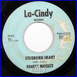 Ernest Mosley-stubborn Heart On La Cindy Ultra Rare Northern Soul 45-, Hear