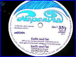 EX-! Earth And Fire/Self Titled/1971 Nepentha Gatefold LP/Rare Prog Rock