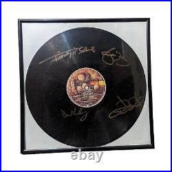 Eagles Live Vinyl LP Record Hand Signed By The Band RARE in Frame