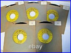 Elvis Presley-Complete Set of (5)- 7 45RPM- Sun #209, 210, 215, 217, 223 (M-)