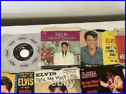 Elvis Presley Lot of Records RCA Victor 45 rpm vinyl Picture sleeves