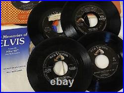 Elvis Presley Lot of Records RCA Victor 45 rpm vinyl Picture sleeves