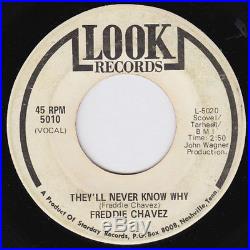 FREDDIE CHAVEZ They'll Never Know Why RARE original 45 northern soul LISTEN