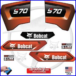 Fits Bobcat S70 Main Decals Skid Steer Stickers Free Shipping 3M Vinyl