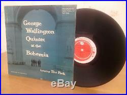 GEORGE WALLINGTON AT THE BOHEMIA, Progressive PLP 1001,1stMONO, RVG, Vinyl Jazz