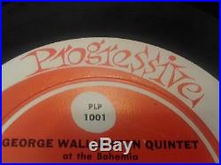 GEORGE WALLINGTON AT THE BOHEMIA, Progressive PLP 1001,1stMONO, RVG, Vinyl Jazz