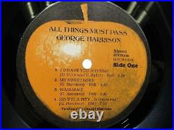 George Harrison All Things Must Pass 3xLP Record Ultrasonic Clean Poster EX/NM