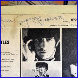 George Harrison Signed Beatles Record Rubber Soul LP Mono Parlophone
