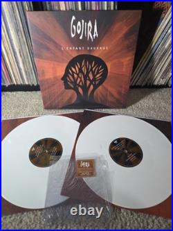 Gojira L'Enfant Sauvage 2lp White Vinyl 2012 1st Press Hype/Inserts NM