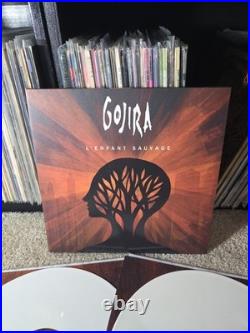 Gojira L'Enfant Sauvage 2lp White Vinyl 2012 1st Press Hype/Inserts NM