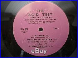 Grateful Dead RARE The Acid Test Original Pressing 1965 Vinyl Record