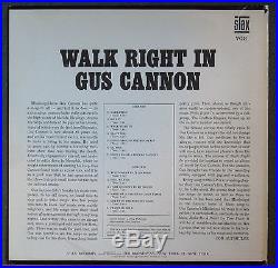 Gus Cannon Walk Right In Stax 702 Mono Very Rare 1963 Original Blues Lp VG+/M