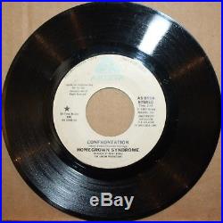 HOMEGROWN SYNDROME CONFRONTATION Modern Soul 45 on ARISTA 0594 PROMO COPY