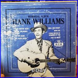 Hank Williams 10MEMORIAL LP-E202 ALBUM LETTER TO FANS EXTREMELY RARE