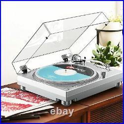 High Fidelity Belt Drive Turntable Vinyl Record Player with Magnetic Cartridge