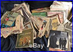 Huge Lot 13,000+ 45's Records Jukebox 7 1950s-1990s Photo Sleeves 45 rpm