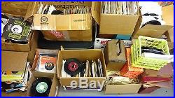 Huge lot of 45's records over 9000 Elvis Beatles collection to be sold as lot