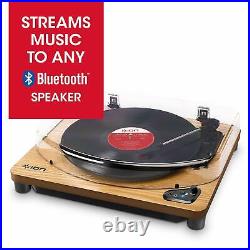 ION Audio Air LP Vinyl Record Player / Bluetooth Turntable with USB Output for