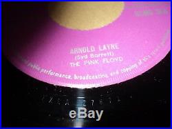 Insanely Rare Mint PINK FLOYD / SYD BARRET 7 Greek ARNOLD LAYNE 1967 Columbia