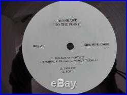 Iron Hawk To The Point! 1983 Chrome Records 12 33rpm Vinyl Record LP M
