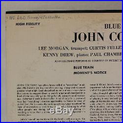 JOHN COLTRANE Blue Train US Blue Note 1577 63rd NO R Jazz LP Superb
